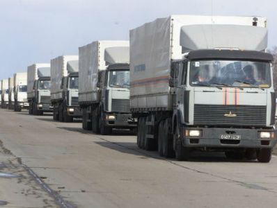 Մարդասիրական ավտոշարասյան առաջին բեռնատարները վերադարձել են Ռուսաստան