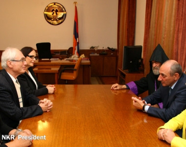 Արցախի նախագահն ընդունել է Տիգրան եւ Արաքս Մանսուրյաններին