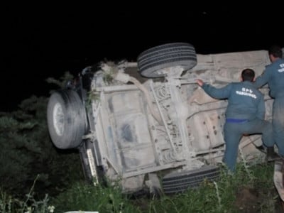 «Տոյոտան» շրջվել է. կա զոհ, 4 վիրավորներից մեկը երեխա է