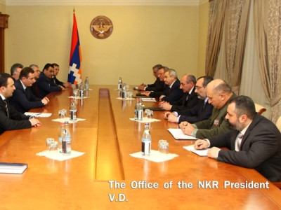 Արցախի նախագահն ընդունել է Հայաստանի խորհրդարանականներին (ֆոտո)