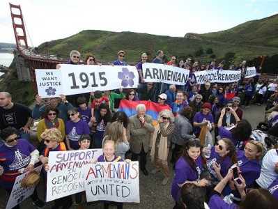 Սան Ֆրանցիսկոյի հայերը երթ են անցկացրել ի հիշատակ Ցեղասպանության զոհերի (ֆոտո)