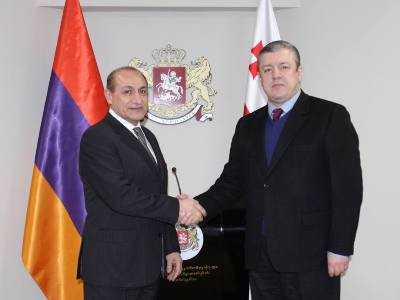 Armenia envoy and Georgian Minister discuss economic ties