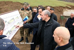 Բակո Սահակյանն ու Ռուբեն Վարդանյանն այցելել են զինվորական նոր կառուցվող թաղամաս