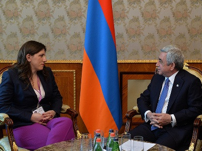 Սերժ Սարգսյանն ընդունել է Հունաստանի խորհրդարանի նախագահին (ֆոտո)