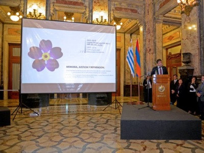 Ուրուգվայում ապրիլի 24-ին հիշատակել են Հայոց ցեղասպանության 100-րդ տարելիցը