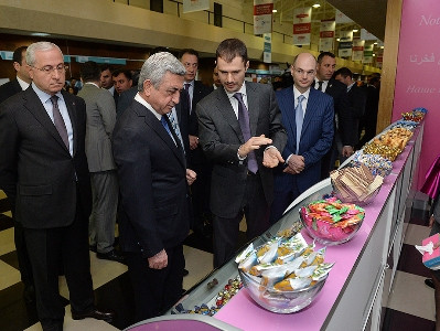 Սերժ Սարգսյանն այցելել է «Արտադրված է Հայաստանում» ցուցահանդես (ֆոտո)