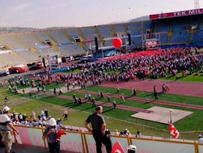 Turkey president’s rally held with low turnout