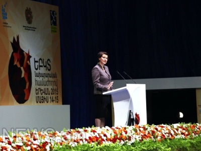 Եվրոպական բարձրագույն կրթությունը առաջընթաց է գրանցել. լատվիացի նախարարի ելույթը Երեւանում (ֆոտոռեպորտաժ)
