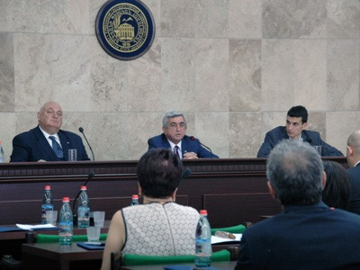 Սերժ Սարգսյան. դեռեւս շատ անելիքներ կան Երեւանի պետական համալսարանում (ֆոտո)