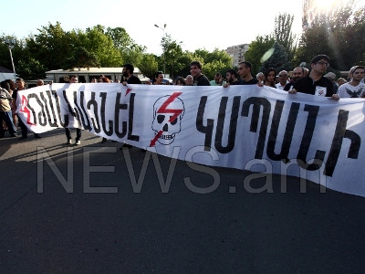 «Ոչ թալանինը» նստացույց սկսեց Ազատության հրապարակում (ֆոտո)