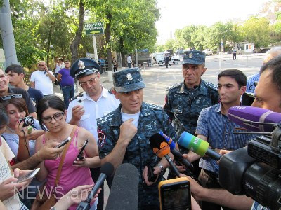 Իրավիճակը Բաղրամյան պողոտայում լարված է. ոստիկանների թիվն ավելացել է (ֆոտո)