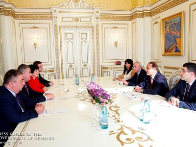 Armenia PM receives Georgia’s Minister of Agriculture (PHOTOS)