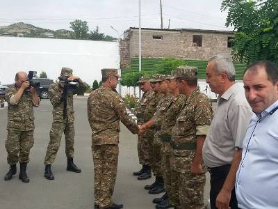 Armenia defense minister visits Tavush Province (PHOTOS)