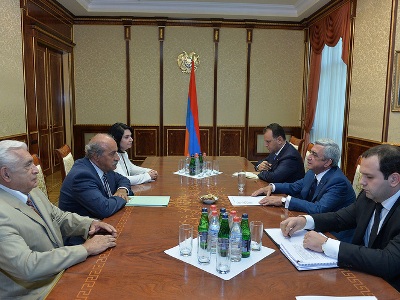 Armenia president and Christian Democratic Union members discuss constitutional reforms