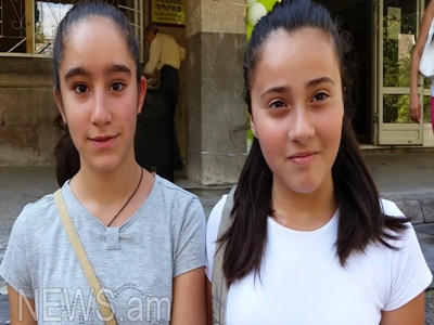 Կարոտում ենք Սիրիայի դպրոցը. Սեպտեմբերի 1-ը` Երեւանի Նար Դոսի անվան դպրոցի 7Բ դասարանում