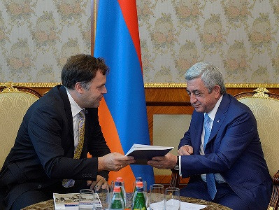 Հայ-գերմանական հարաբերությունները նոր երանգ եւ շեշտադրումներ կստանան. Սերժ Սարգսյան (ֆոտո)