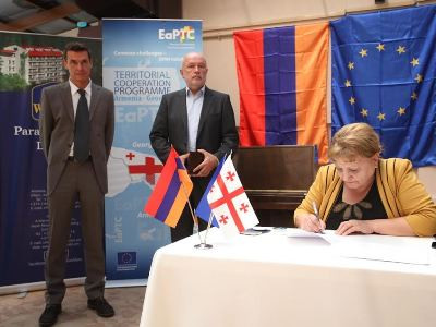 Armenian and Georgia sign a number of agreements on territorial cooperation programs