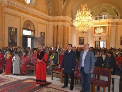 Շարմազանովը Սանկտ Պետերբուրգի հայկական եկեղեցում ջրօրհնեքի է մասնակցել