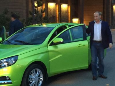 Պուտինը Lada Vesta-ով է եկել «Վալդայ»