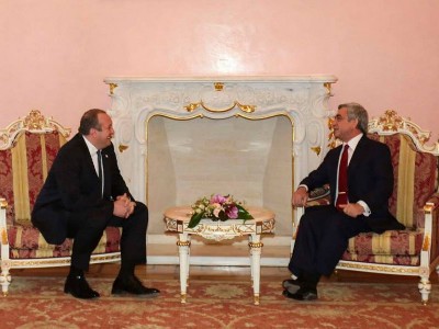 Armenia and Georgia presidents meet in Tbilisi
