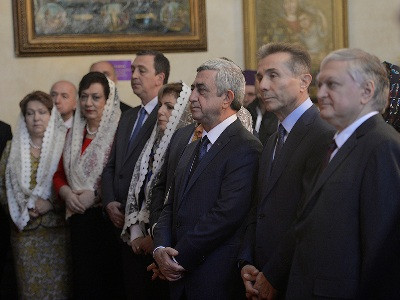 President Sargsyan attends Armenian church reconsecration in Tbilisi (PHOTOS)