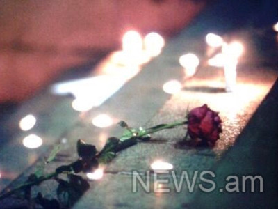 Candle-lighting in Yerevan's Liberty Square in memory of Tula Tragedy victims (PHOTOS)