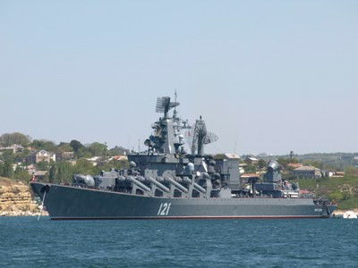 «Մոսկվա» հրթիռային ավիակիրը Լաթաքիայի ափերին դիրքային շրջան է զբաղեցրել