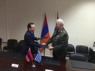 Հայաստանի եւ Հունաստանի ՊՆ-ները ստորագրել են ռազմական համագործակցության 2016-ի ծրագիրը