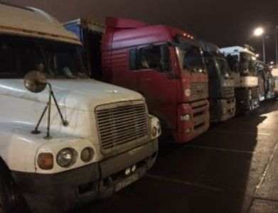 Հեռավոր ուղեւորությունների ցուցարար վարորդները կուտակվել են Մոսկվայի մատույցներում (ֆոտո)