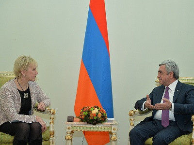 Սերժ Սարգսյանն ու Շվեդիայի ԱԳ նախարարը քննարկել են ԼՂ բանակցային գործընթացը (Ֆոտո)
