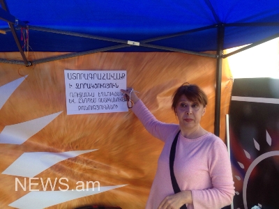 Ի պաշտպանություն Ռուզաննա Եղնուկյանի՝ Ազատության հրապարակում տասնմեկօրյա ստորագրահավաք է մեկնարկել