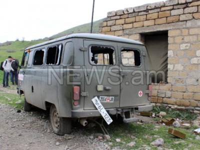 Ադրբեջանը տանկով կրակել է Շտապօգնության մեքենայի ուղղությամբ