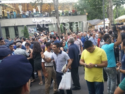 Police detained activists in Yerevan