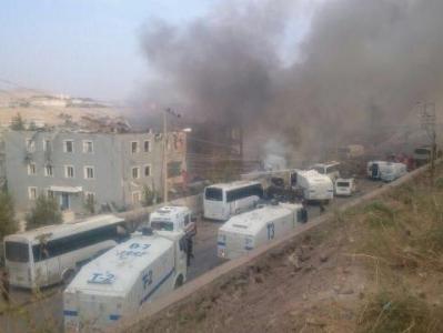 Shots were fired at Kurds year ago from police building blown up few days ago in Turkey’s Şırnak