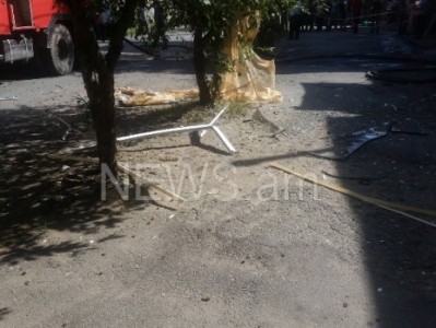 Գյումրիում պայթյունից տուժածների թիվը 3-ն է. նրանք 1-ին եւ 2-րդ աստիճանի այրվածքներ են ստացել (Ֆոտո)