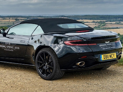 First pictures Aston Martin DB11 with soft -top