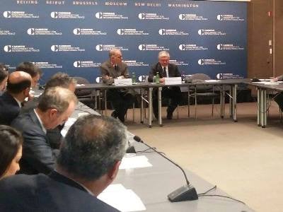Налбандян в институте Карнеги проинформировал о последствиях агрессии Азербайджана в отношении Нагорного Карабаха