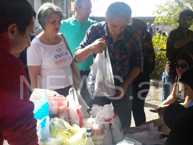 Ակցիայի մասնակիցները սնունդը փոխանցեցին «Հաց բերողին»