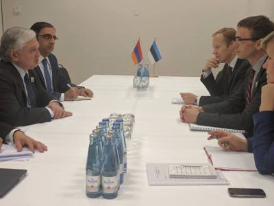 Նալբանդյանը Էստոնիայի ԱԳ նախարարին է ներկայացրել ԼՂ խնդրի լուծմանն ուղղված ջանքերը
