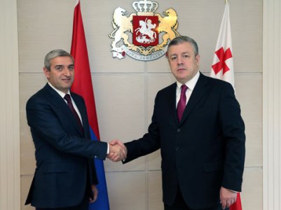 Armenia minister, Georgia PM discuss collaboration
