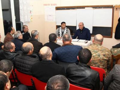 Արցախի նախագահը Եղեգնոտում քննարկել է համայնքների խնդիրները