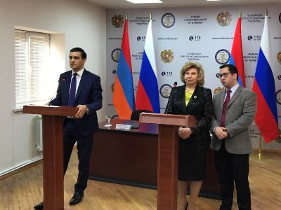 Արման Թաթոյանը եւ ՌԴ օմբուդսմենը ստորագրել են համագործակցության մասին հուշագիր