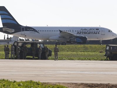 Մալթայի օդանավակայանը փակ է Afriqiyah Airways–ի օդանավի առեւանգման պատճառով