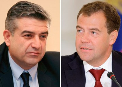 Armenian PM congratulates his Russian counterpart on Christmas
