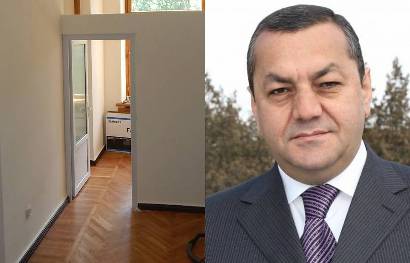 «ՀԺ». Արայիկ Գրիգորյանն իր աշխատասենյակում առանձնասենյակ է կառուցել. պատ է շարել