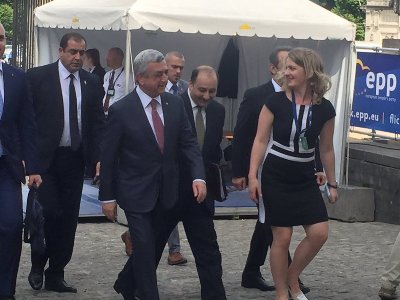 Armenia president attending EPP summit in Brussels