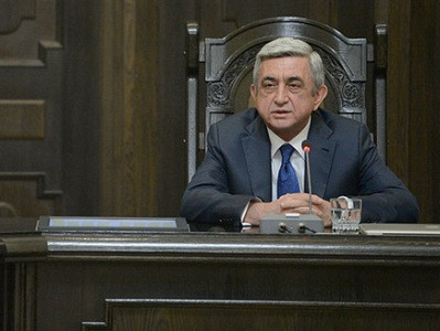 Սերժ Սարգսյանը ելույթ է ունենում կառավարության նիստում