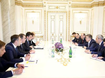 Կարեն Կարապետյանն ընդունել է Վրաստանի էկոնոմիկայի  և կայուն զարգացման նախարարին