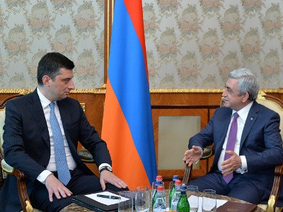 Armenian President, Georgian minister discuss mutually beneficial programs
