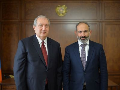 Армен Саркисян встретился с Николом Пашиняном
